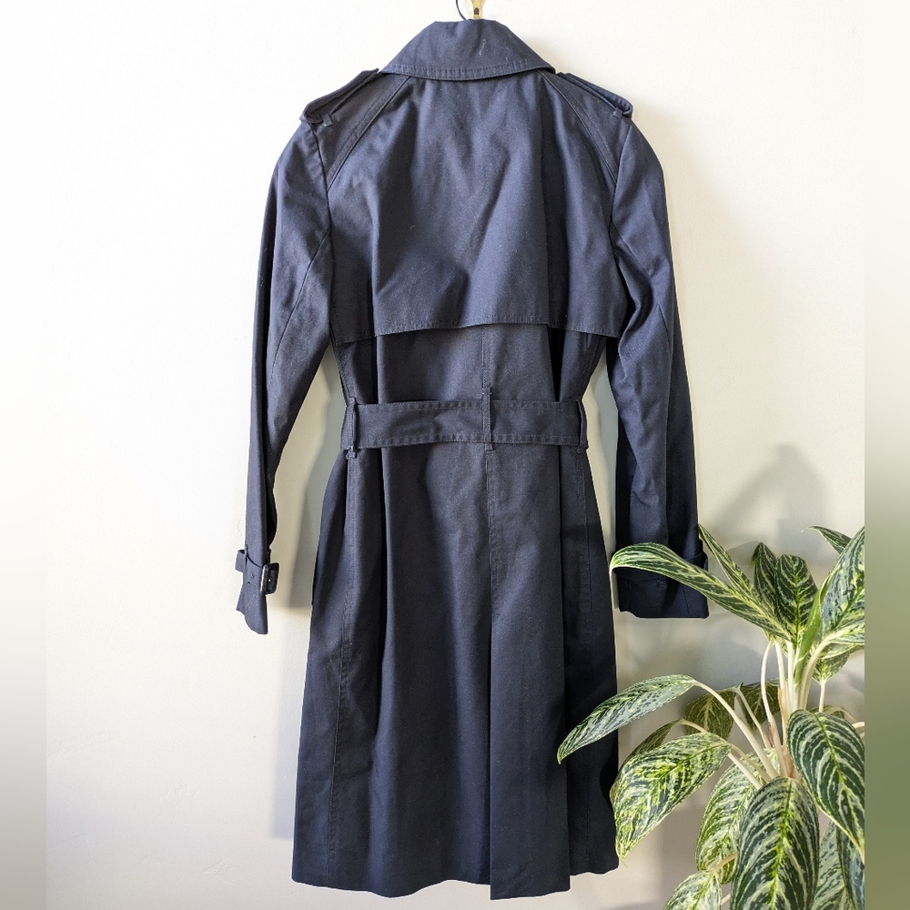 Like New!! Mango Midnight Blue Trench Coat - Picture 7 of 8